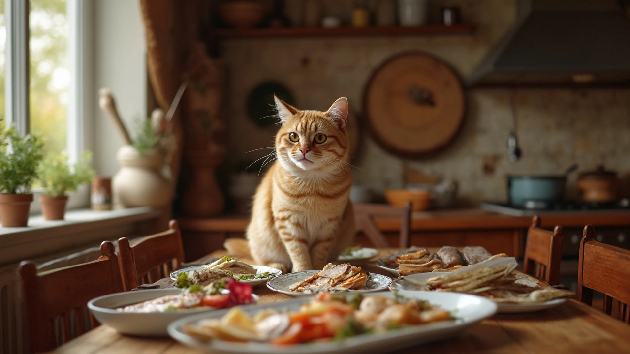 Какая еда делает кошку счастливой?