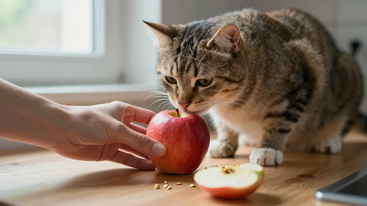 Можно ли давать кошкам яблоки: безопасно или опасно?